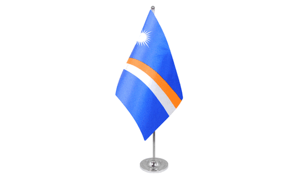 Marshall Islands Satin Table Flag